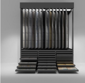 在庫を保護し、顧客の迅速な購入に役立つ石のディスプレイ ラックはどれですか?